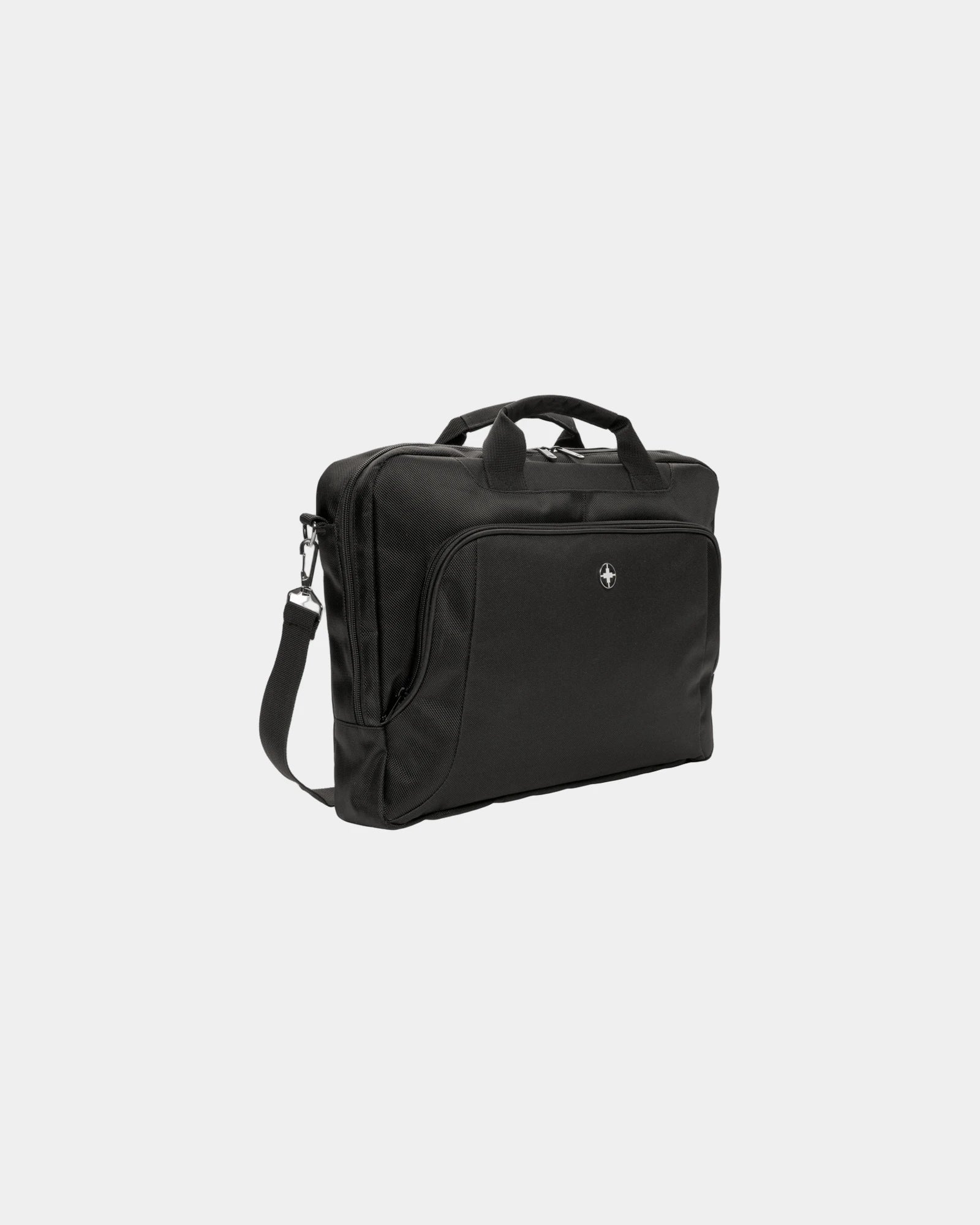 Laptoptas polyester 15" zonder PVC om te personaliseren - Zwart