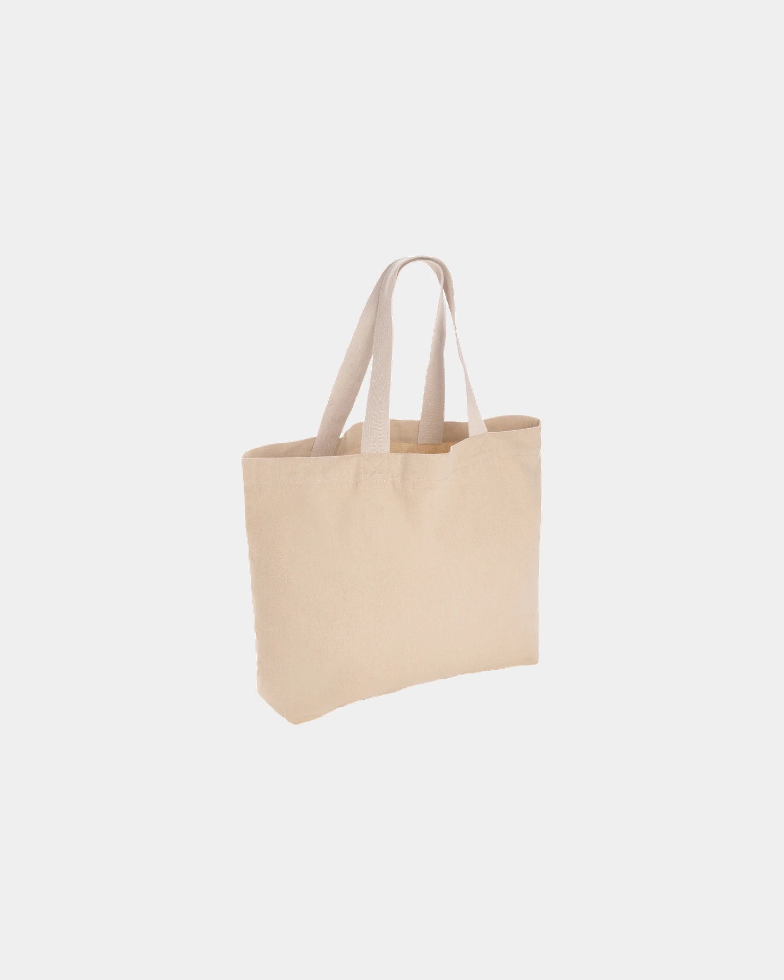 Shopper van gerecycled canvas 240 g/m² om te personaliseren - Bruin