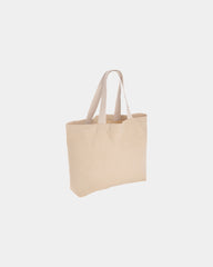 Shopper van gerecycled canvas 240 g/m² om te personaliseren - Bruin