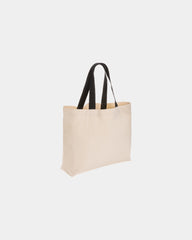 Shopper van gerecycled canvas 240 g/m² om te personaliseren - Gebroken wit