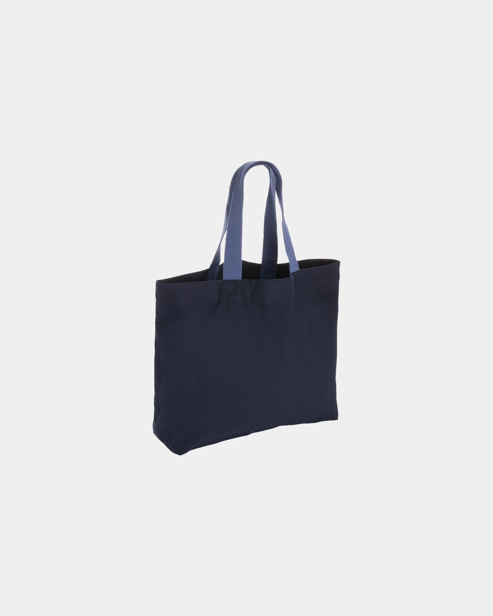 Shopper van gerecycled canvas 240 g/m² om te personaliseren - Marineblauw