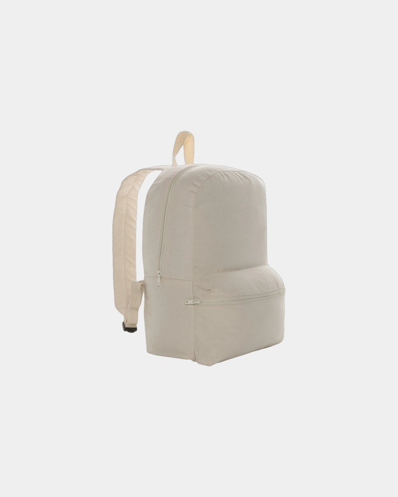 Rugzak van gerecycled canvas 285g/m² om te personaliseren - Gebroken wit