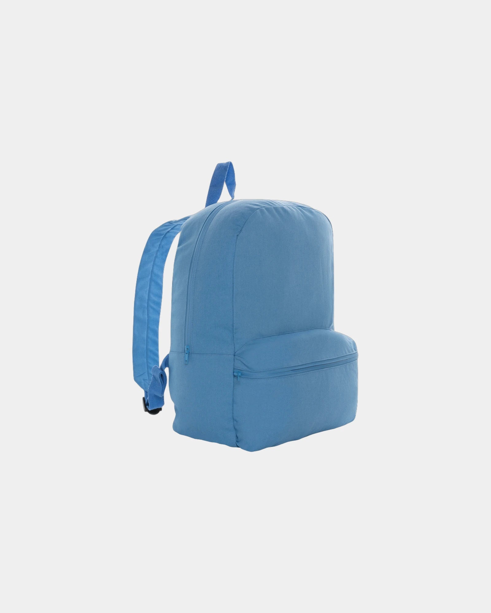 Rugzak van gerecycled canvas 285 g/m² om te personaliseren - Rustig blauw