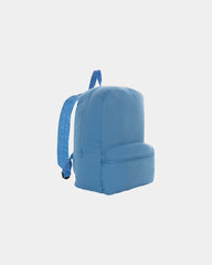 Rugzak van gerecycled canvas 285 g/m² om te personaliseren - Rustig blauw