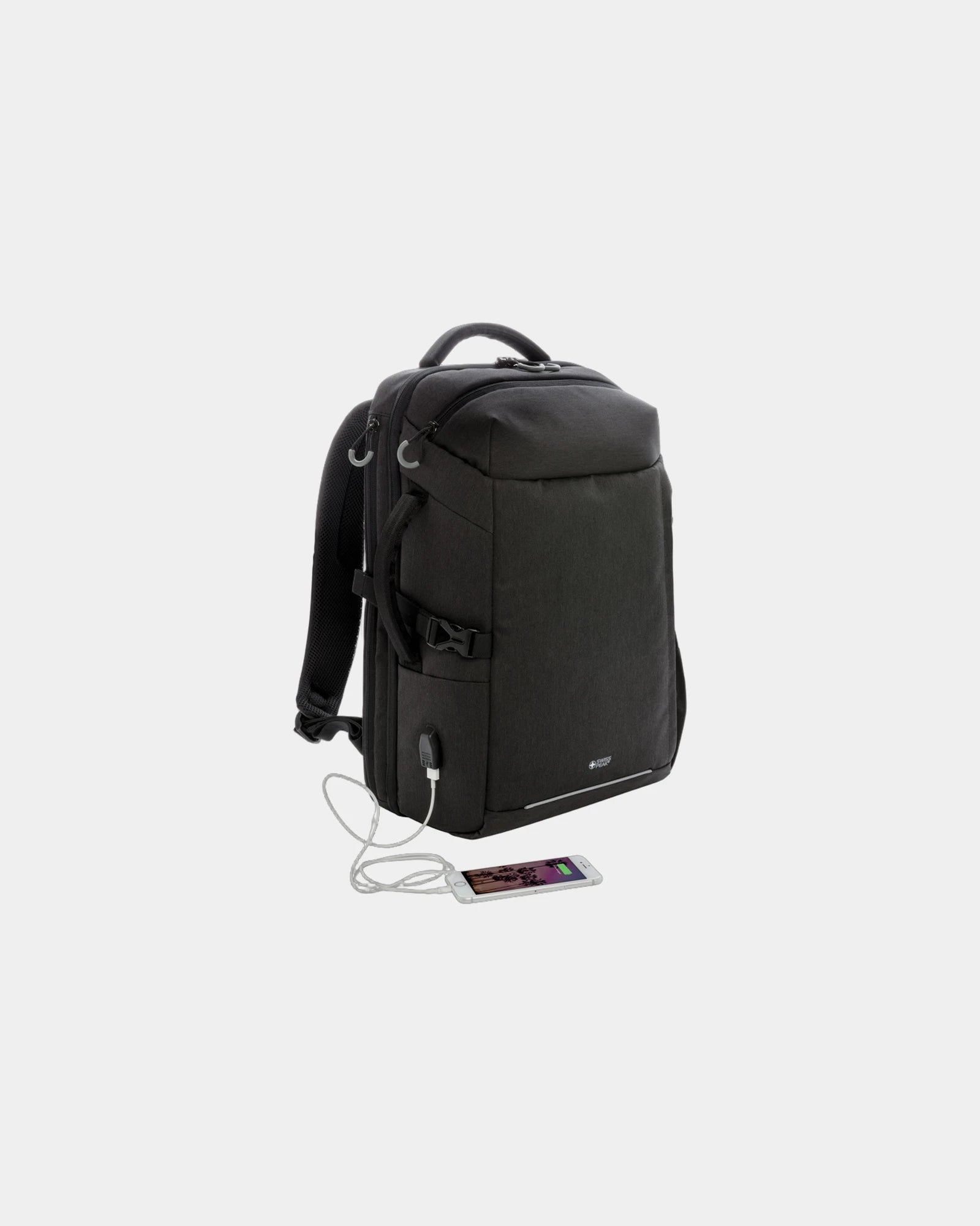Gerecyclede rugzak RPET 22L USB-poort om te personaliseren - 3