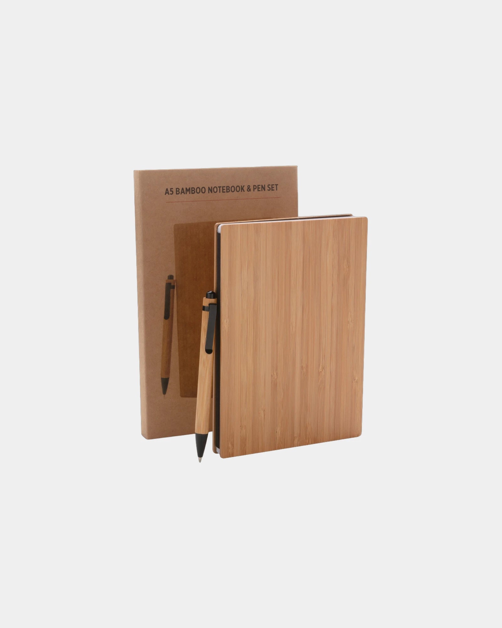 Notitieboekenset A5 met bamboe pen om te personaliseren - 4