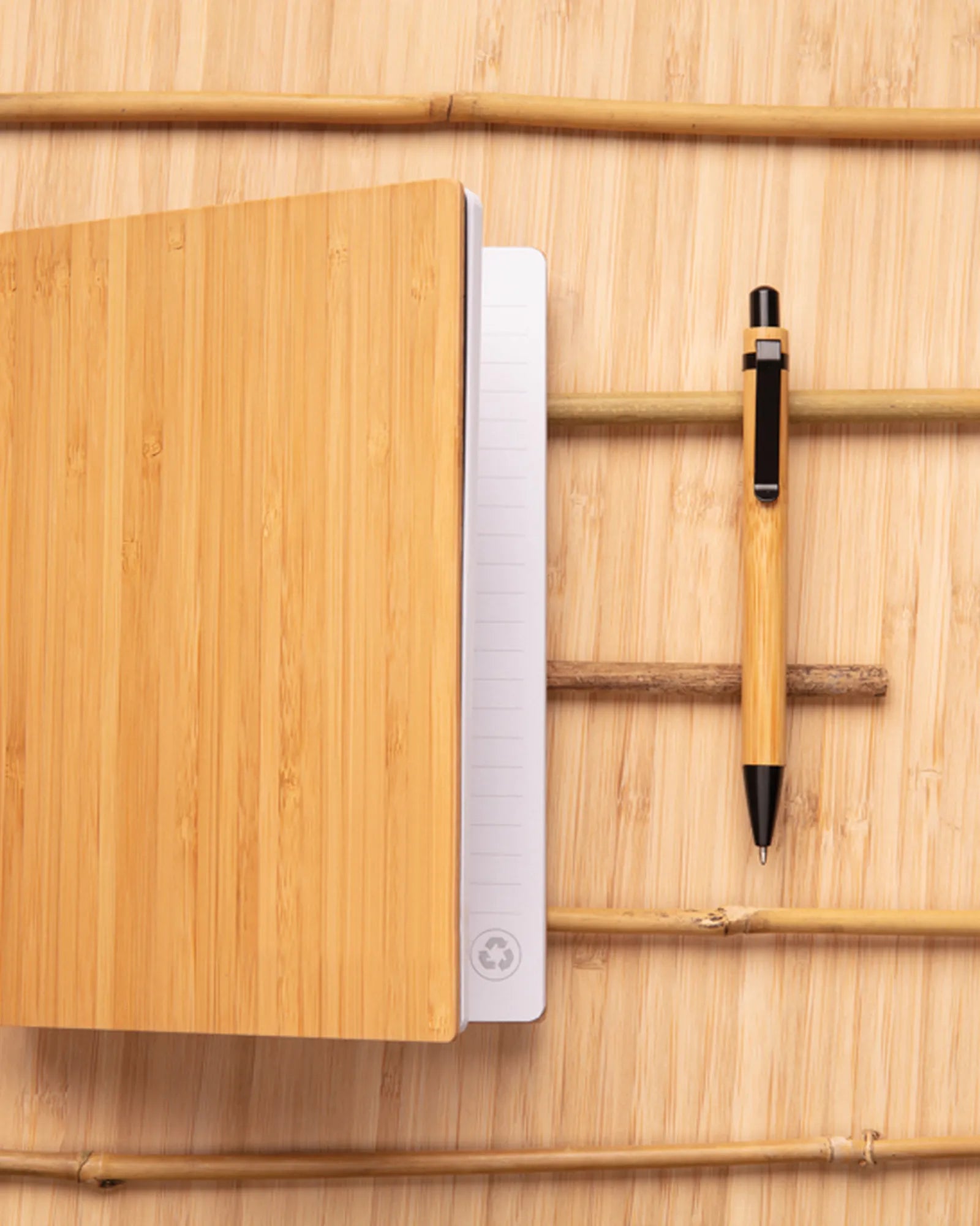 Notitieboekenset A5 met bamboe pen om te personaliseren - 6