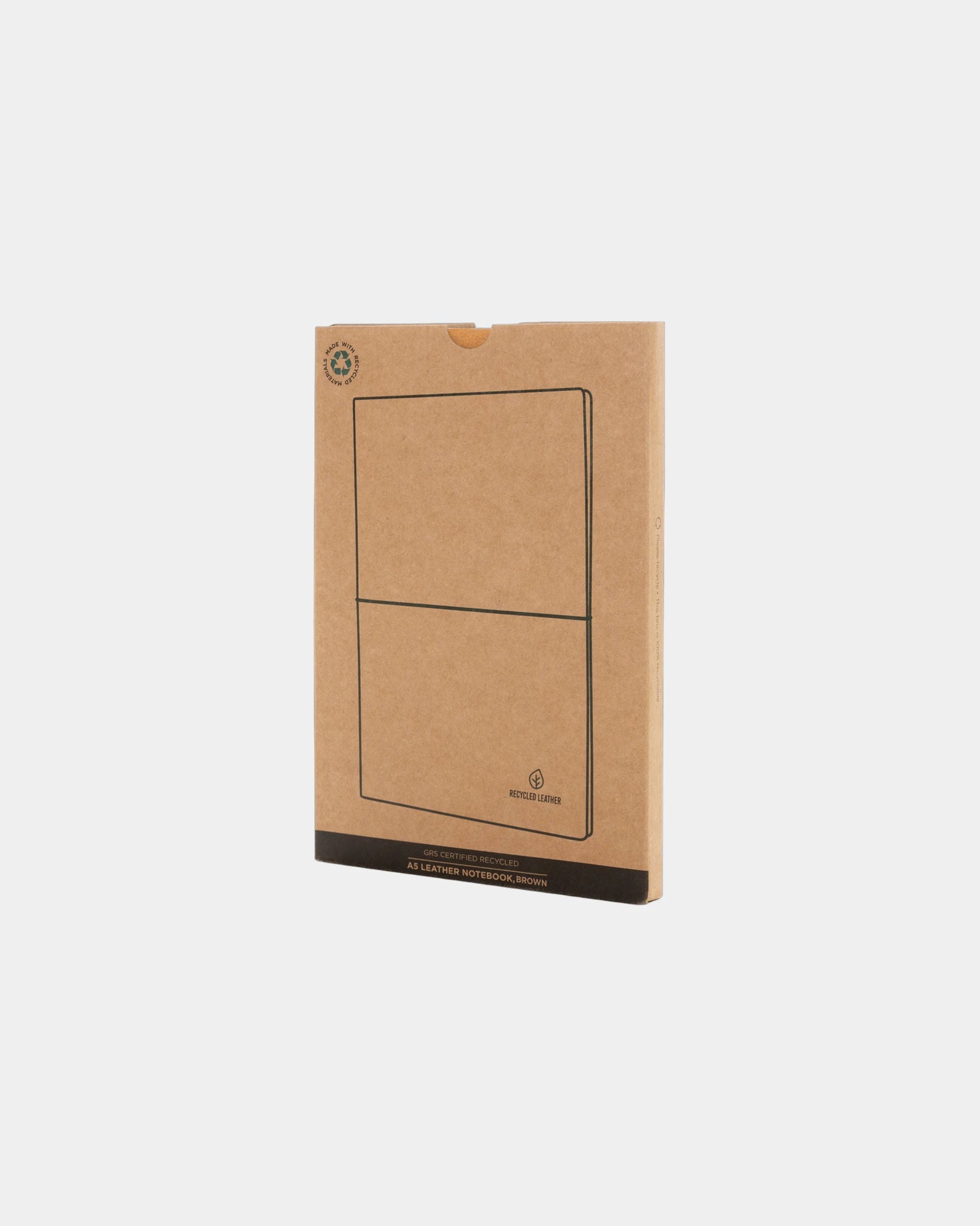 Notitieboek A5 gerecycled leer GRS om te personaliseren - 20