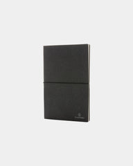 Notitieboek A5 gerecycled leer GRS om te personaliseren - Grijs