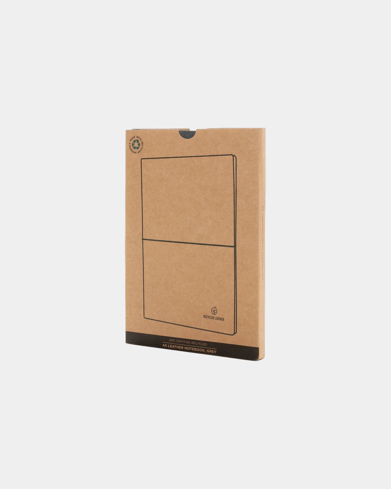 Notitieboek A5 gerecycled leer GRS om te personaliseren - 12