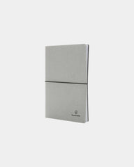Notitieboek A5 gerecycled leer GRS om te personaliseren - Lichtgrijs
