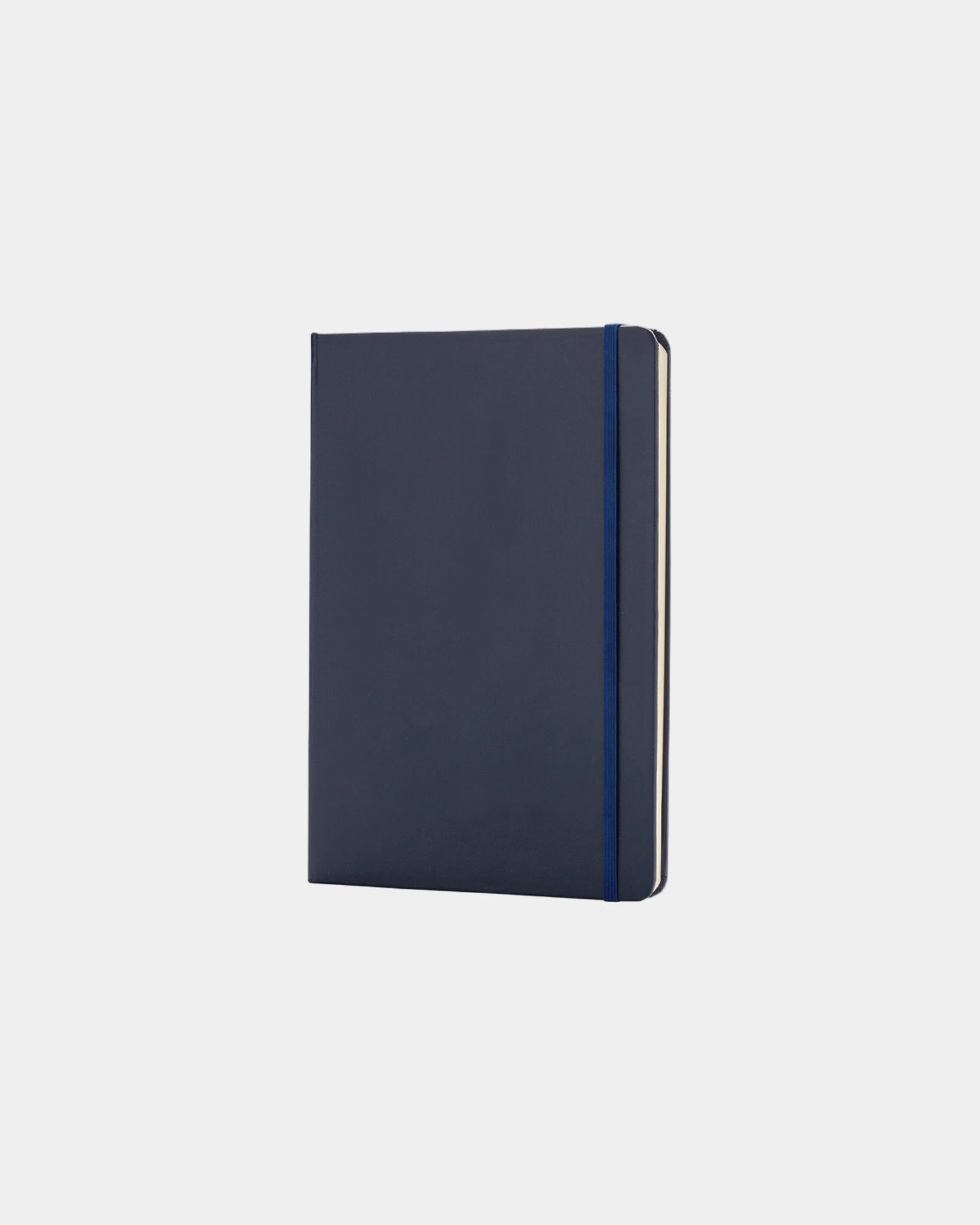 Notitieboek A5 hardcover FSC elastische om te personaliseren - Marineblauw