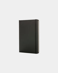 Notitieboek A5 PU met elastische band om te personaliseren - Zwart