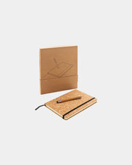 Notitieboek A5 kurk met bamboe pen om te personaliseren - 7