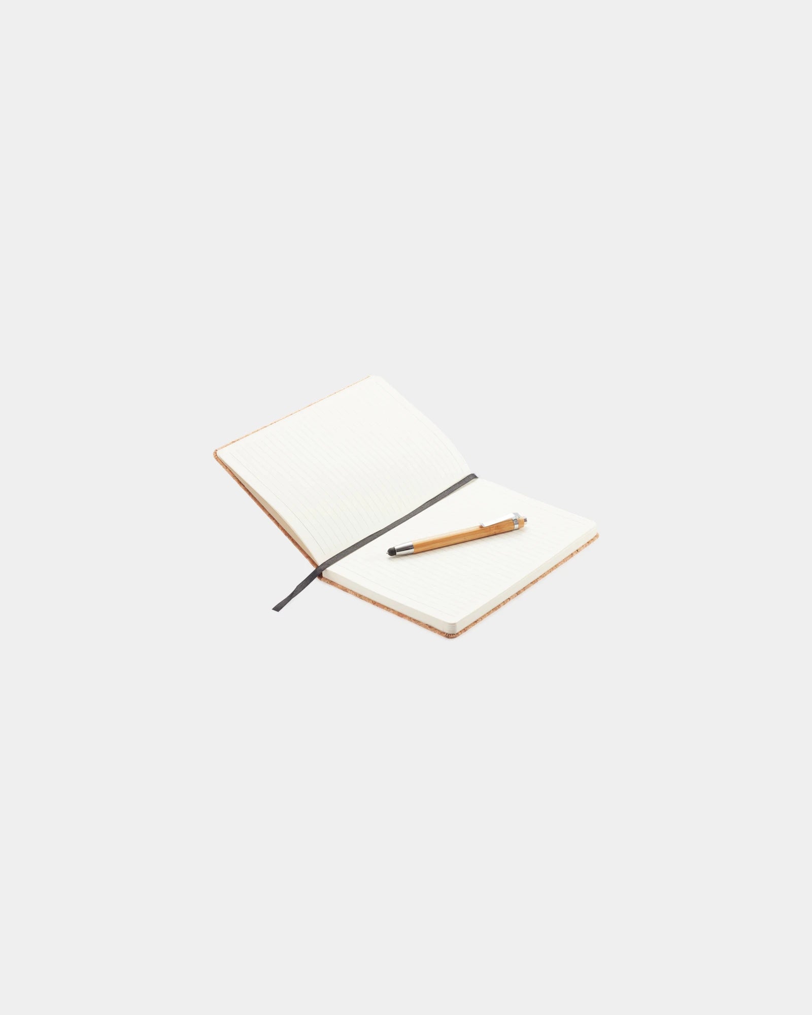 Notitieboek A5 kurk met bamboe pen om te personaliseren - 2