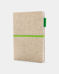 Personaliseerbaar A5-notitieboek in jute en bamboe - 1