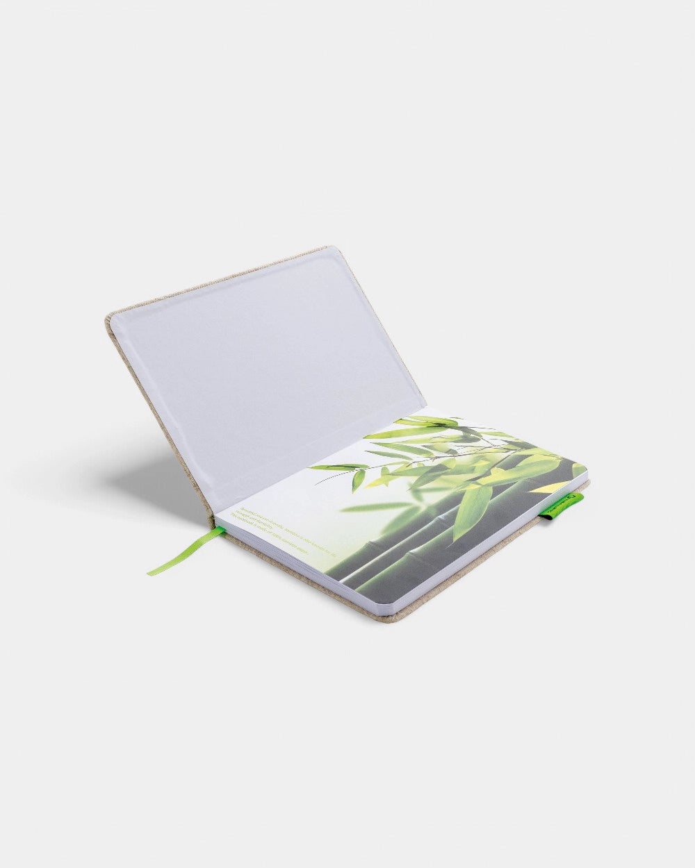 Personaliseerbaar A5-notitieboek in jute en bamboe - 3