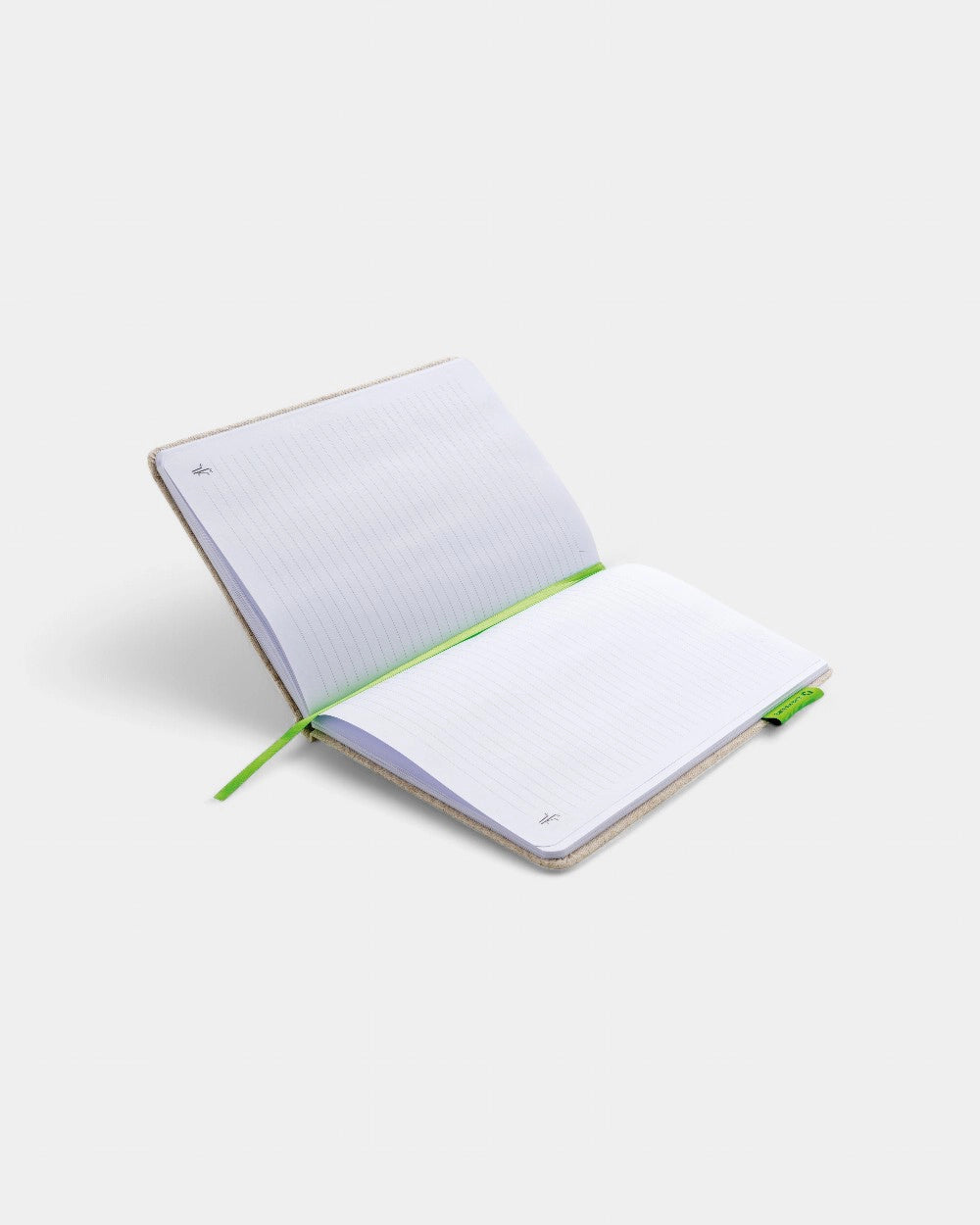 Personaliseerbaar A5-notitieboek in jute en bamboe - 4