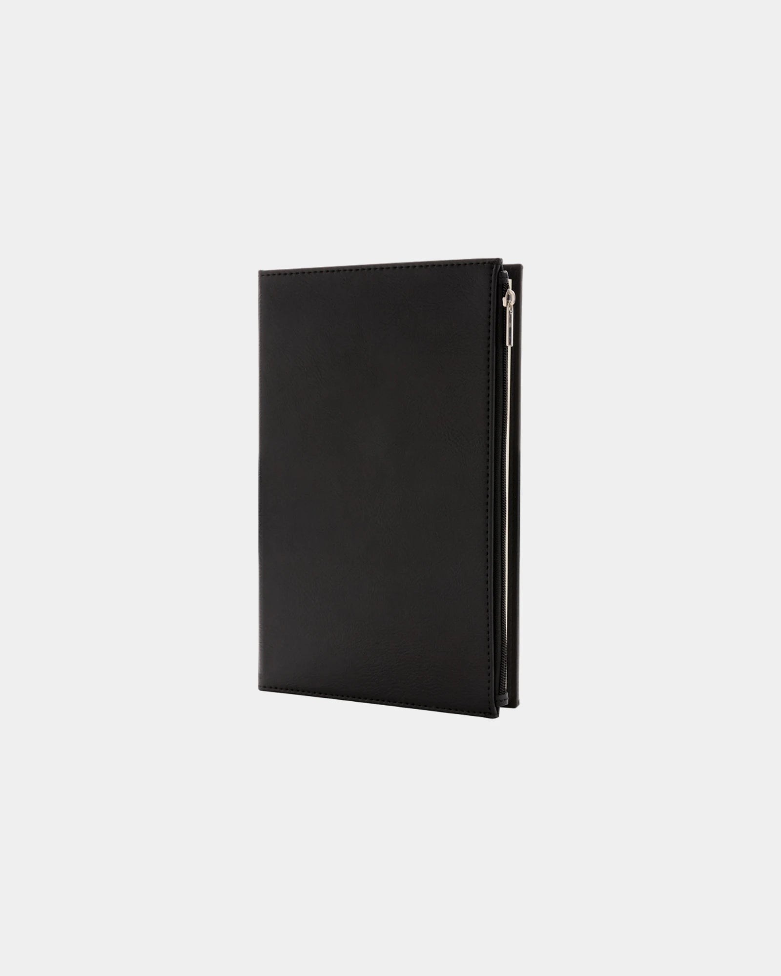 Notitieboek A5 PU ritsvak om te personaliseren - Zwart
