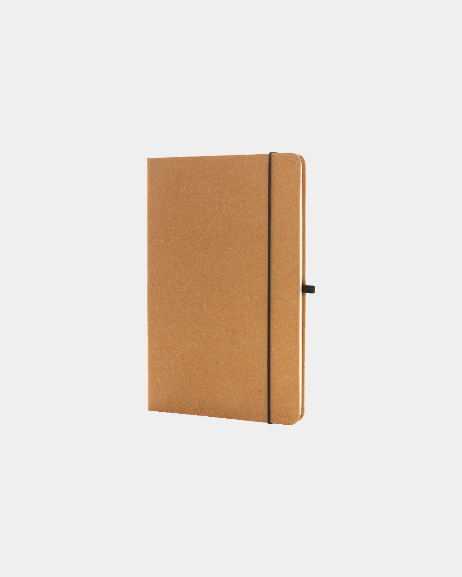 Notitieboek A5 gerecycled leer GRS om te personaliseren - Bruin