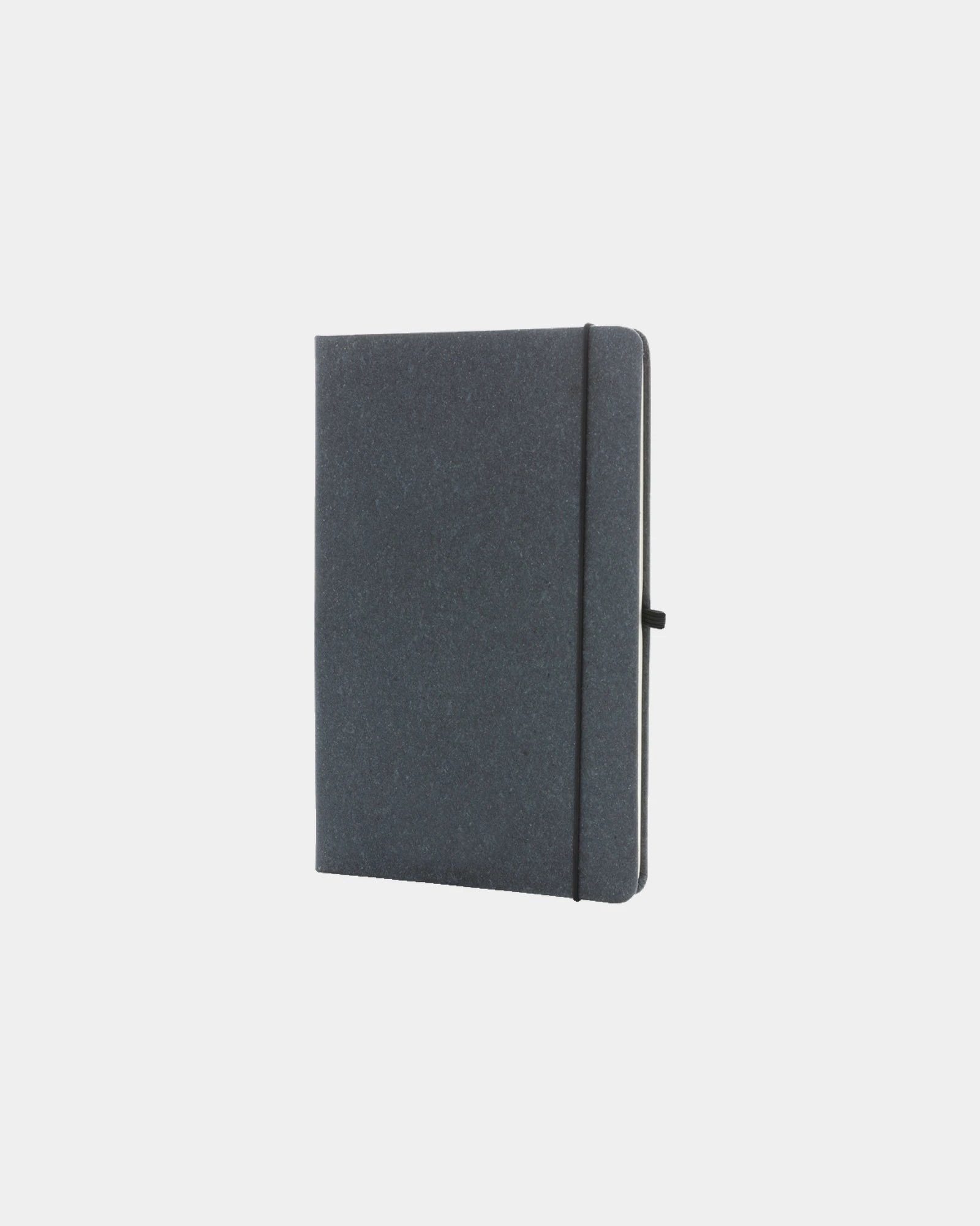 Notitieboek A5 gerecycled leer GRS om te personaliseren - Grijs