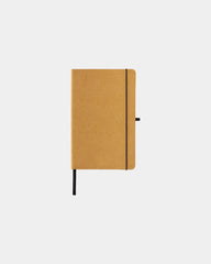 Notitieboek A5 gerecycled leer GRS om te personaliseren
