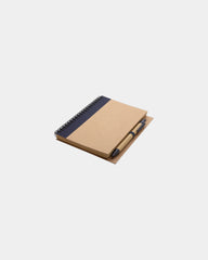 Notitieboek gerecycled papier met pen om te personaliseren - 1