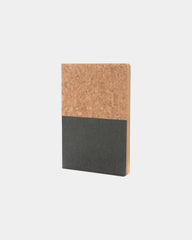 Notitieboek A5 kurk en kraft gerecycled om te personaliseren - Zwart