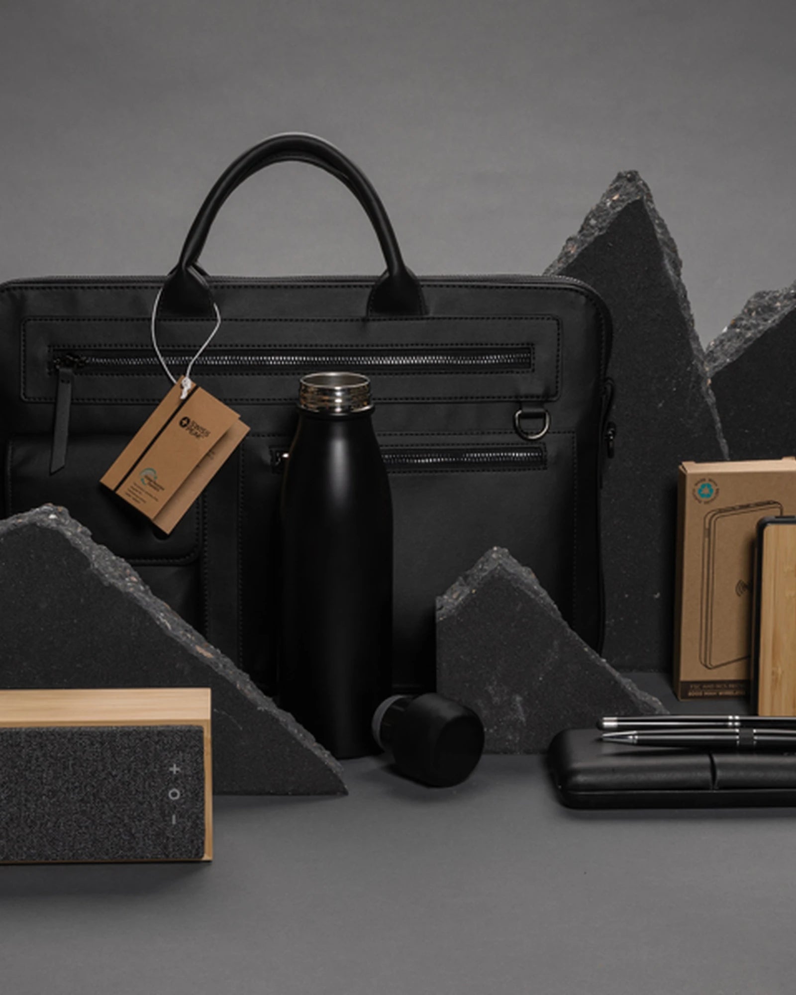 Notitieboekset FSC bamboe met infinity om te personaliseren - 8