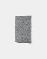 Notitieboek A5 gerecycled vilt GRS om te personaliseren - Grijs