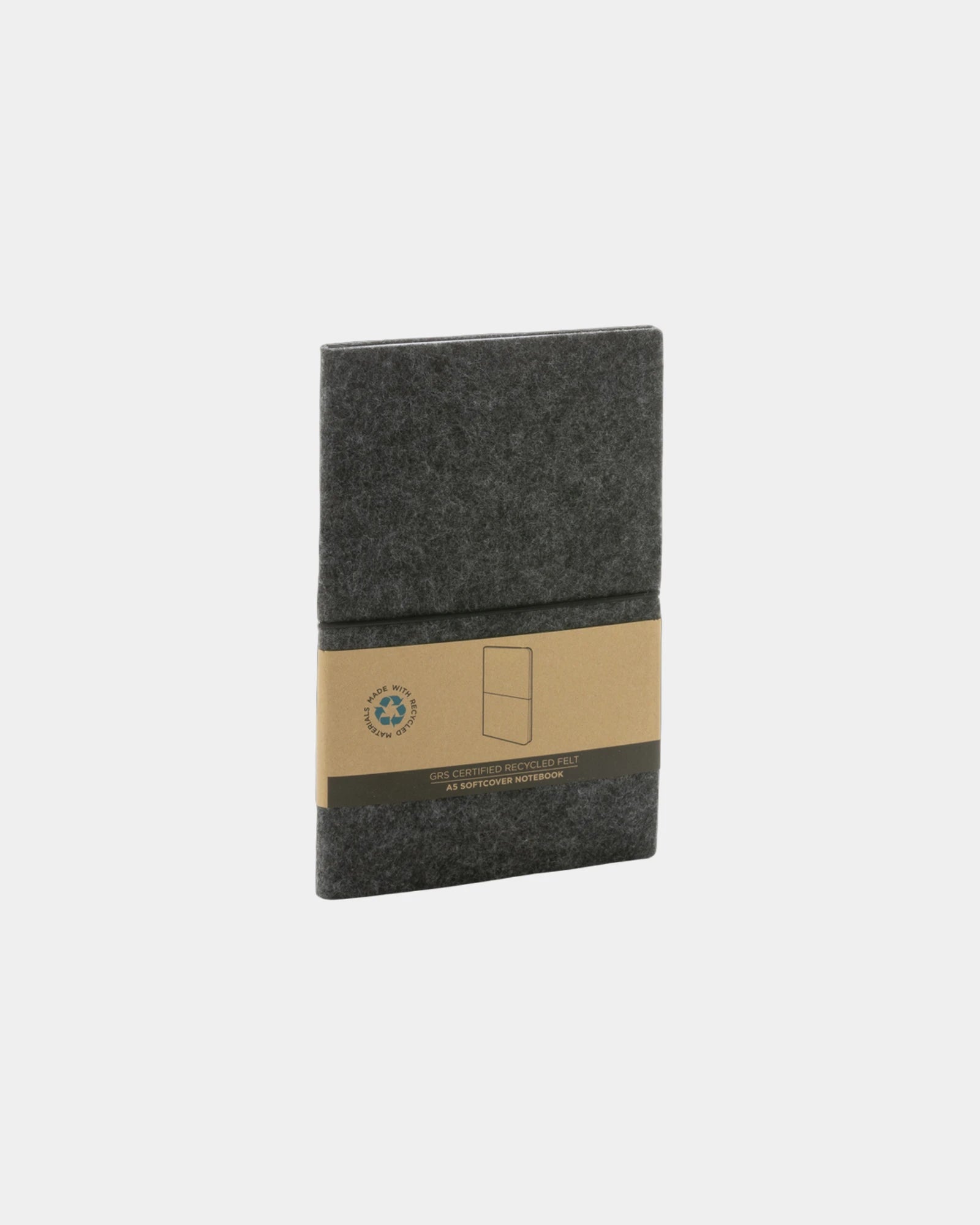 Notitieboek A5 gerecycled vilt GRS om te personaliseren - 4
