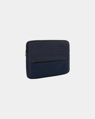 Laptophoes gerecycled RPET 15,6" om te personaliseren - Marineblauw