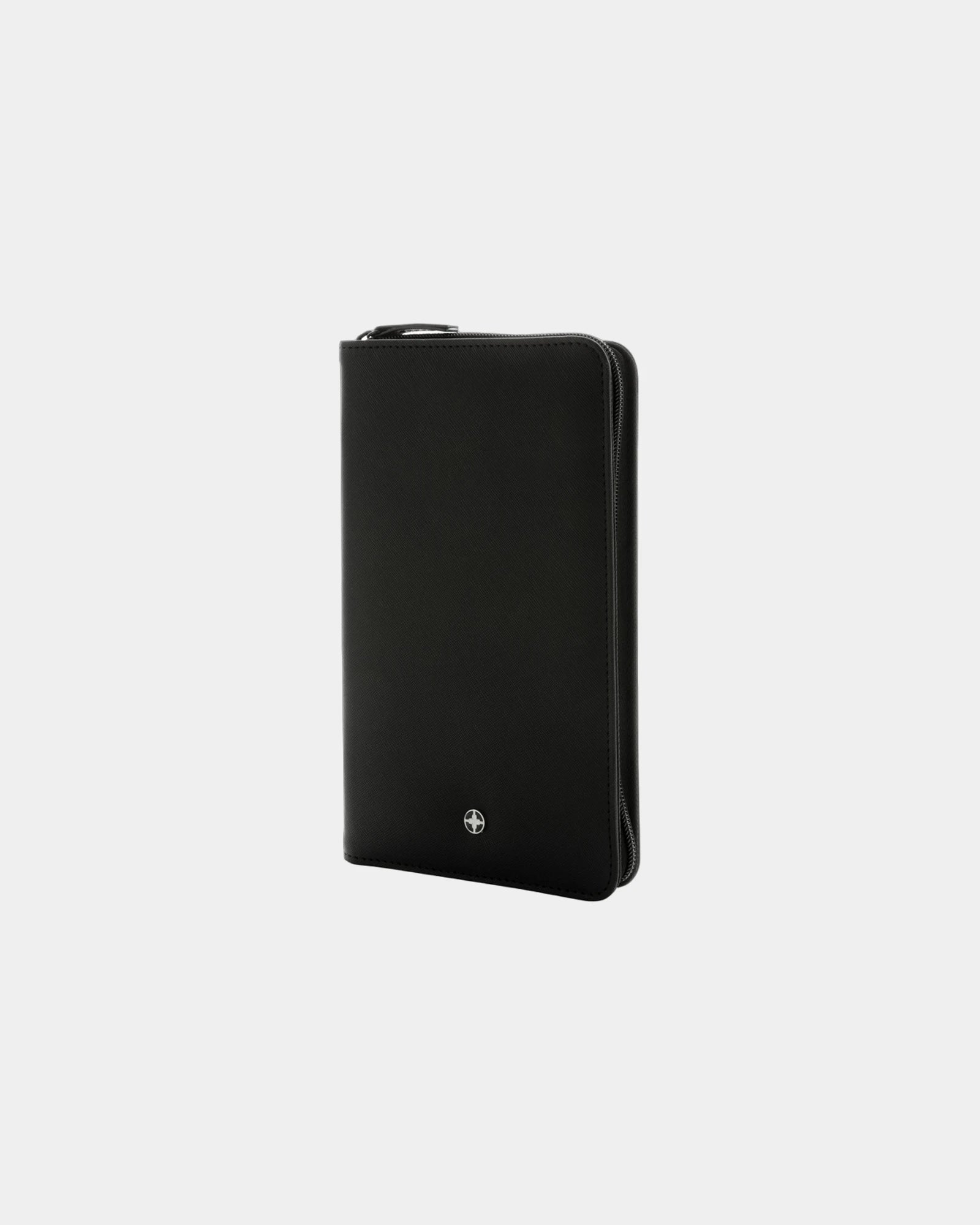 Reisportemonnee RFID gerecycled RCS om te personaliseren - Zwart
