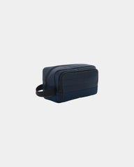 Toilettas gerecycled RPET Armond om te personaliseren - Marineblauw