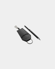 Sleutelhanger en pen gerecycled RPU om te personaliseren - Zwart