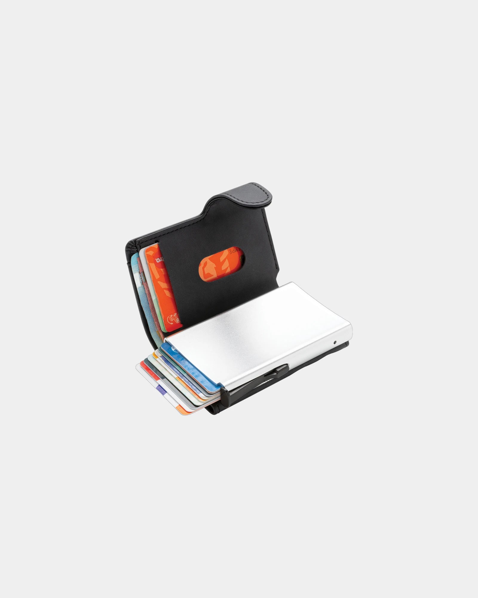 Kaarthouder anti-RFID aluminium en PU om te personaliseren - 1