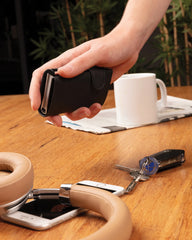 Kaarthouder anti-RFID aluminium en PU om te personaliseren - 8