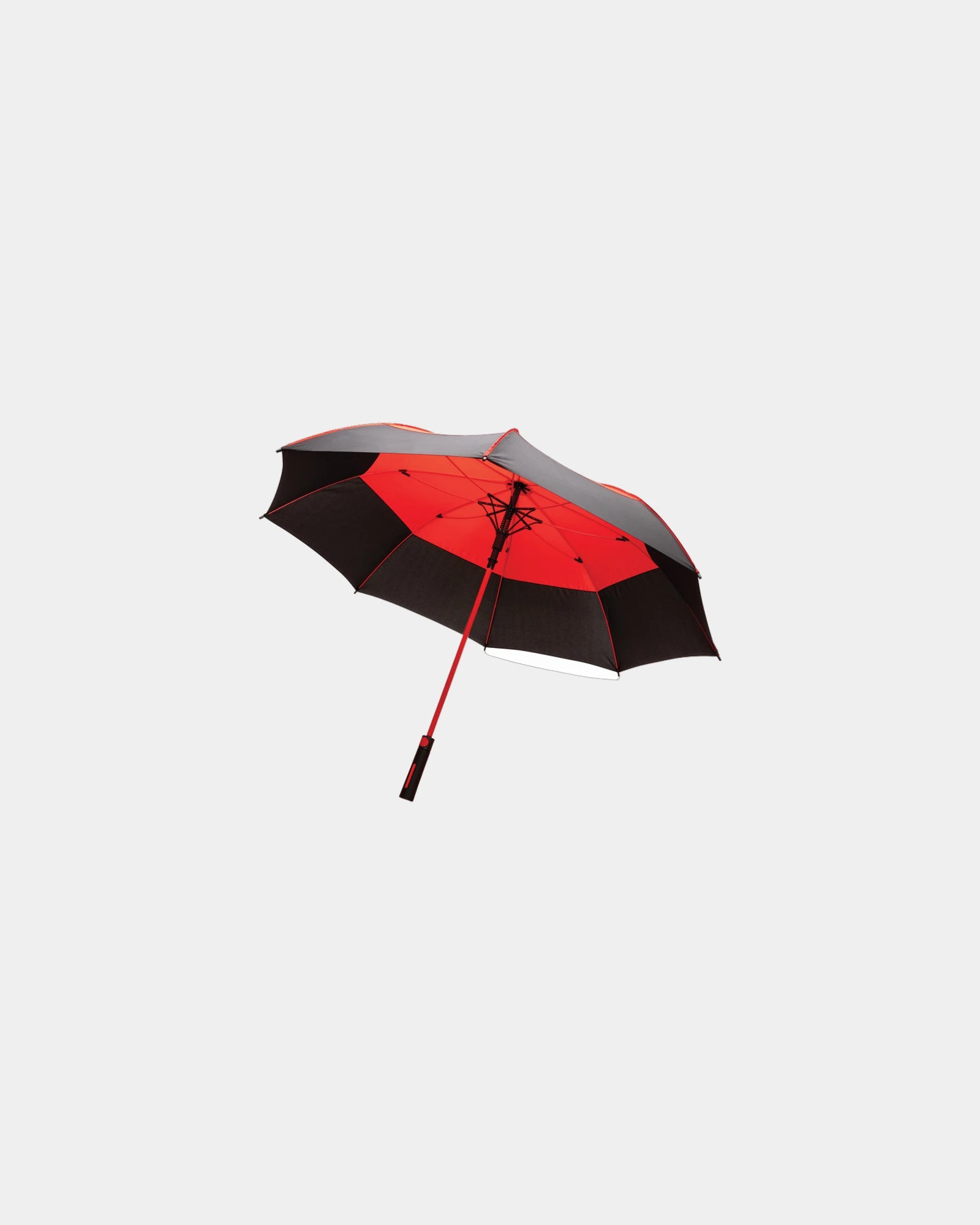 Stormparaplu 27" rPET automatisch om te personaliseren - Rood