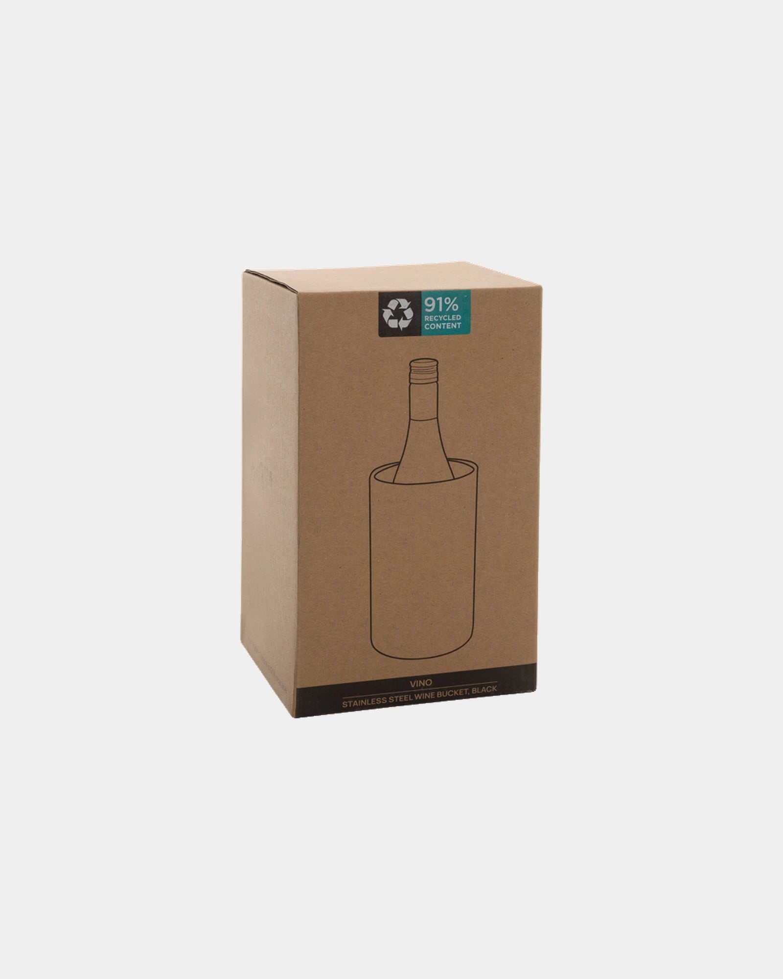 Wijnkoeler gerecycled rvs RCS Vino om te personaliseren