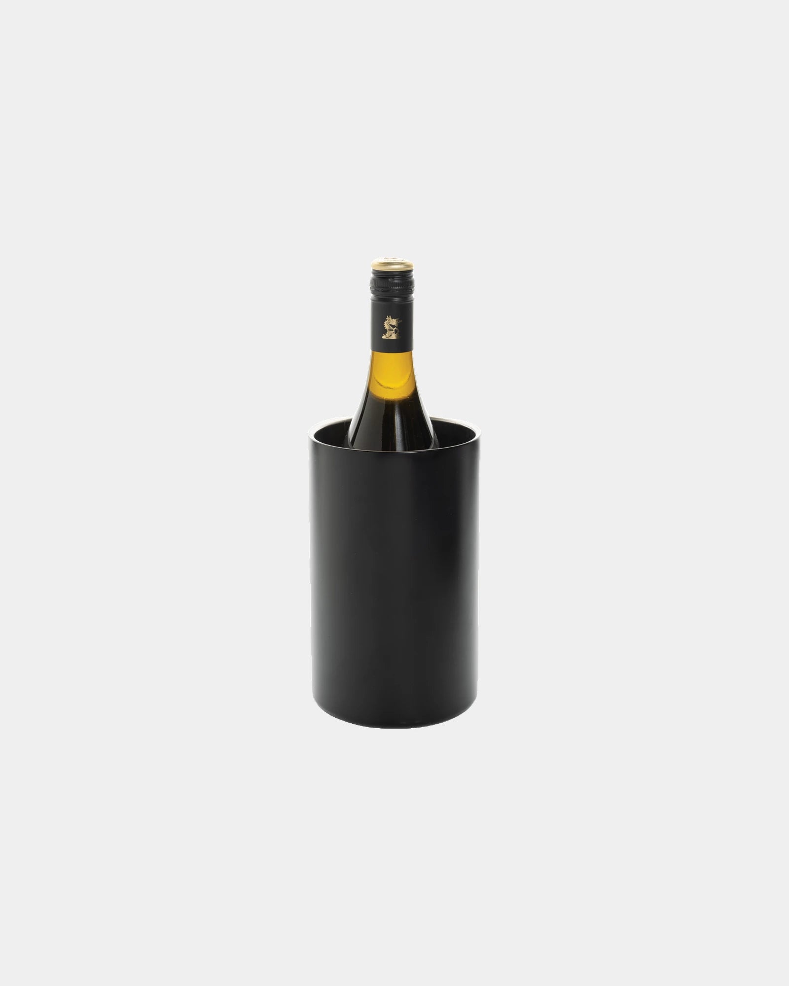 Wijnkoeler gerecycled rvs RCS Vino om te personaliseren - Zwart