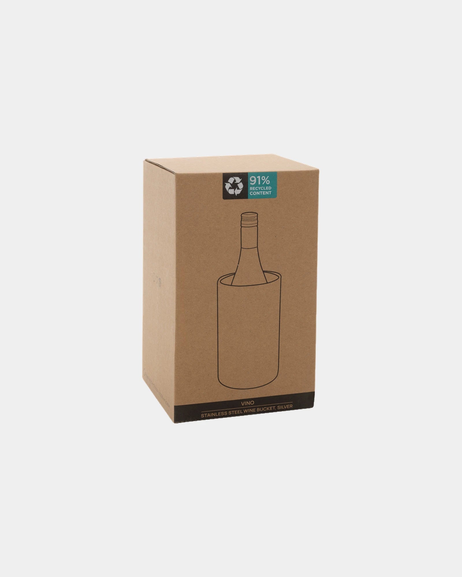 Wijnkoeler gerecycled rvs RCS Vino om te personaliseren
