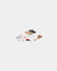 Spellenset 5-in-1 hout FSC om te personaliseren - Wit