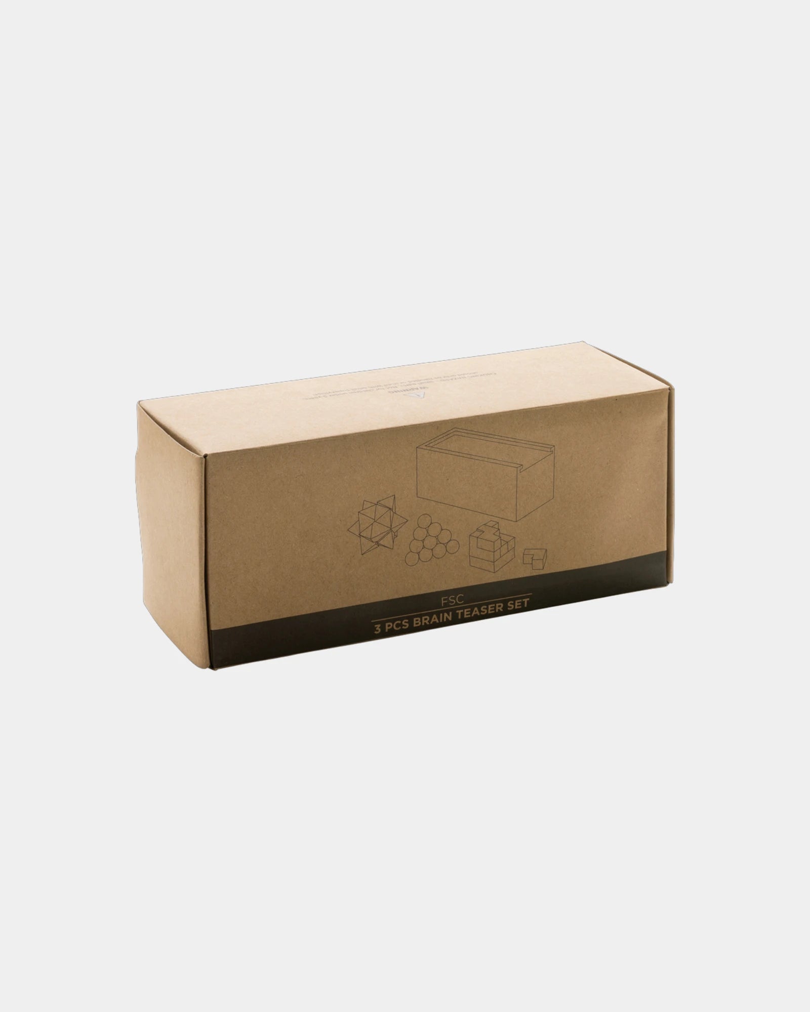 Breinpuzzel hout FSC 3-delig set om te personaliseren - 3