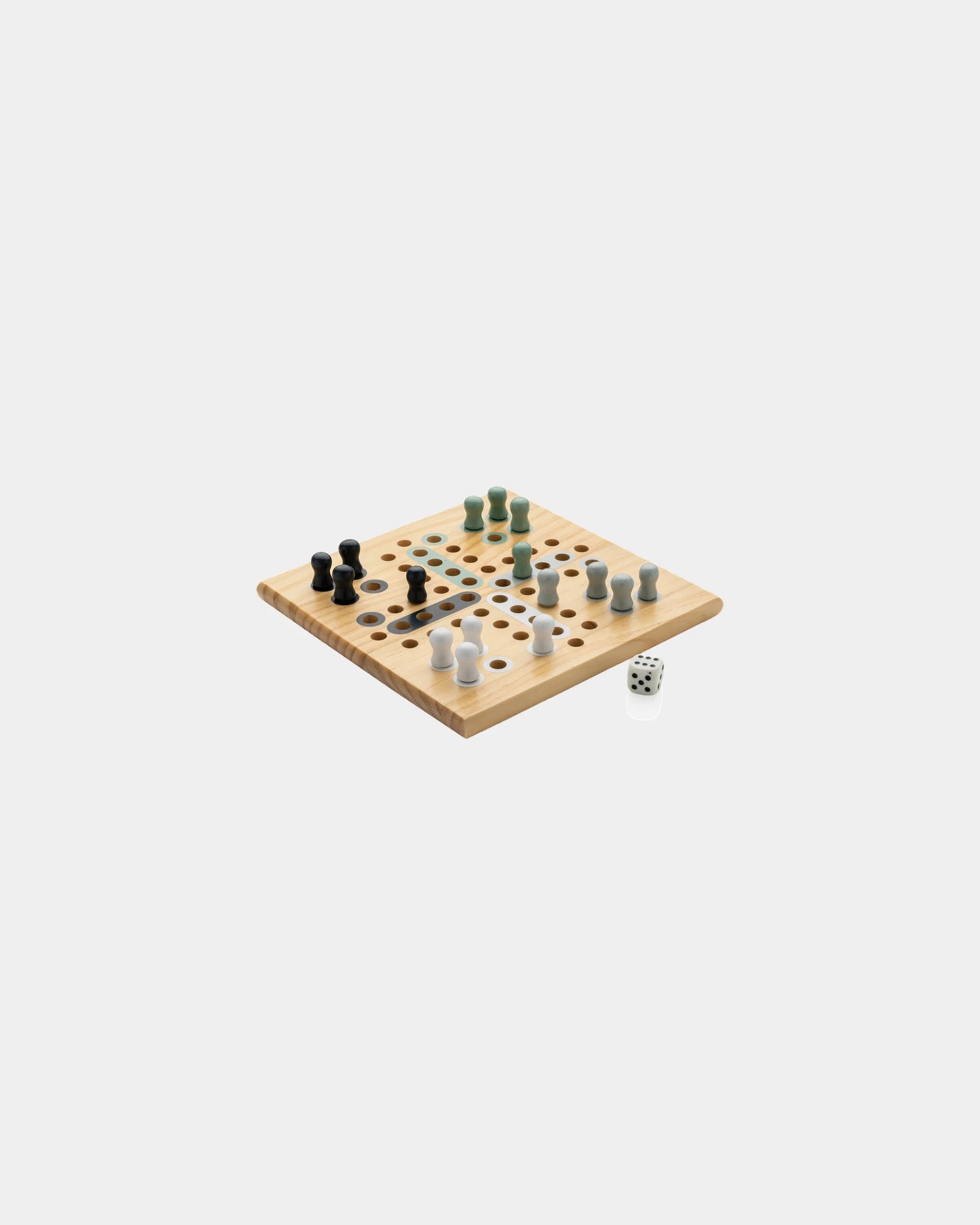Ludo-spel hout FSC-gecertificeerd om te personaliseren - Bruin