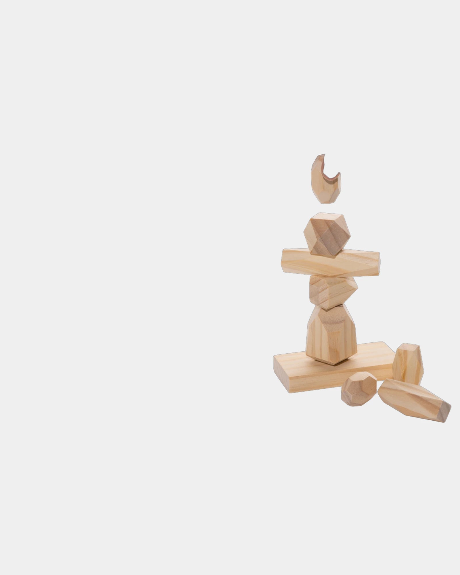 Balansstenen hout FSC in pouch om te personaliseren - 1