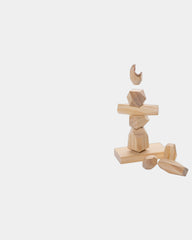 Balansstenen hout FSC in pouch om te personaliseren - 1