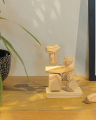 Balansstenen hout FSC in pouch om te personaliseren - 6