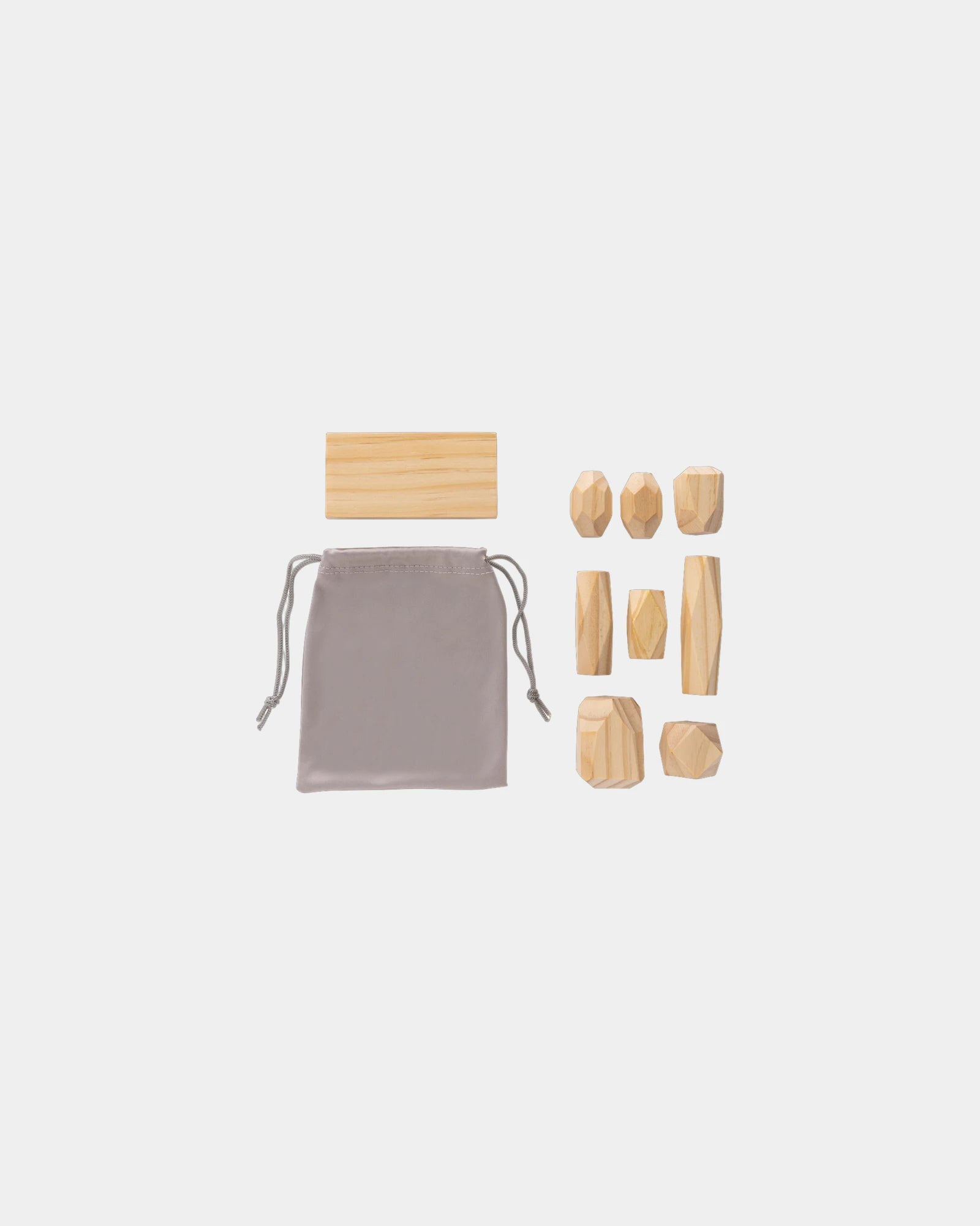 Balansstenen hout FSC in pouch om te personaliseren - 2