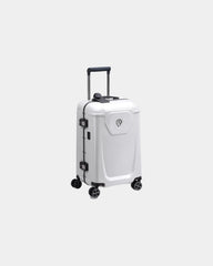 Koffer polycarbonaat Voyages 55 cm om te personaliseren - Wit