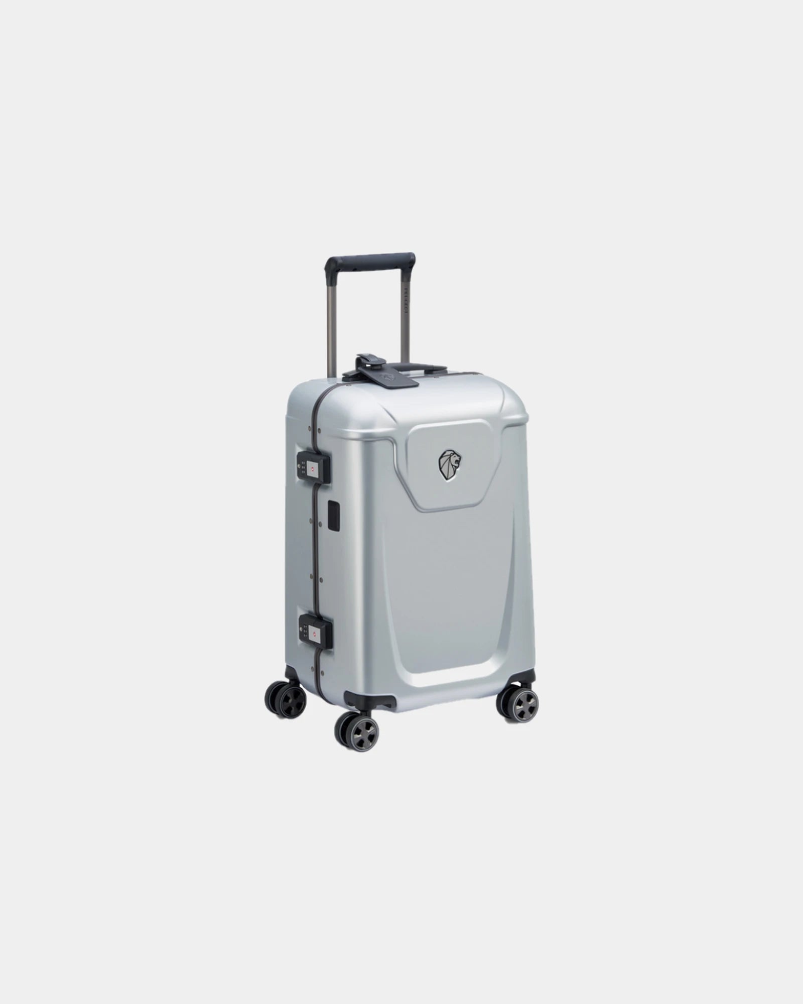 Koffer polycarbonaat Voyages 55 cm om te personaliseren - Zilver